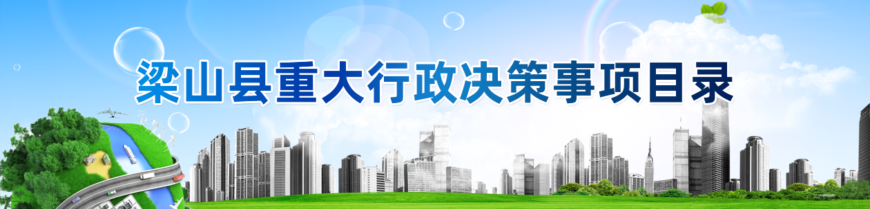 梁山縣重大行政決策事項(xiàng)目錄 梁山縣重大行政決策事項(xiàng)目錄