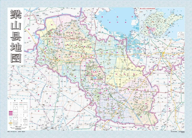 梁山縣地圖